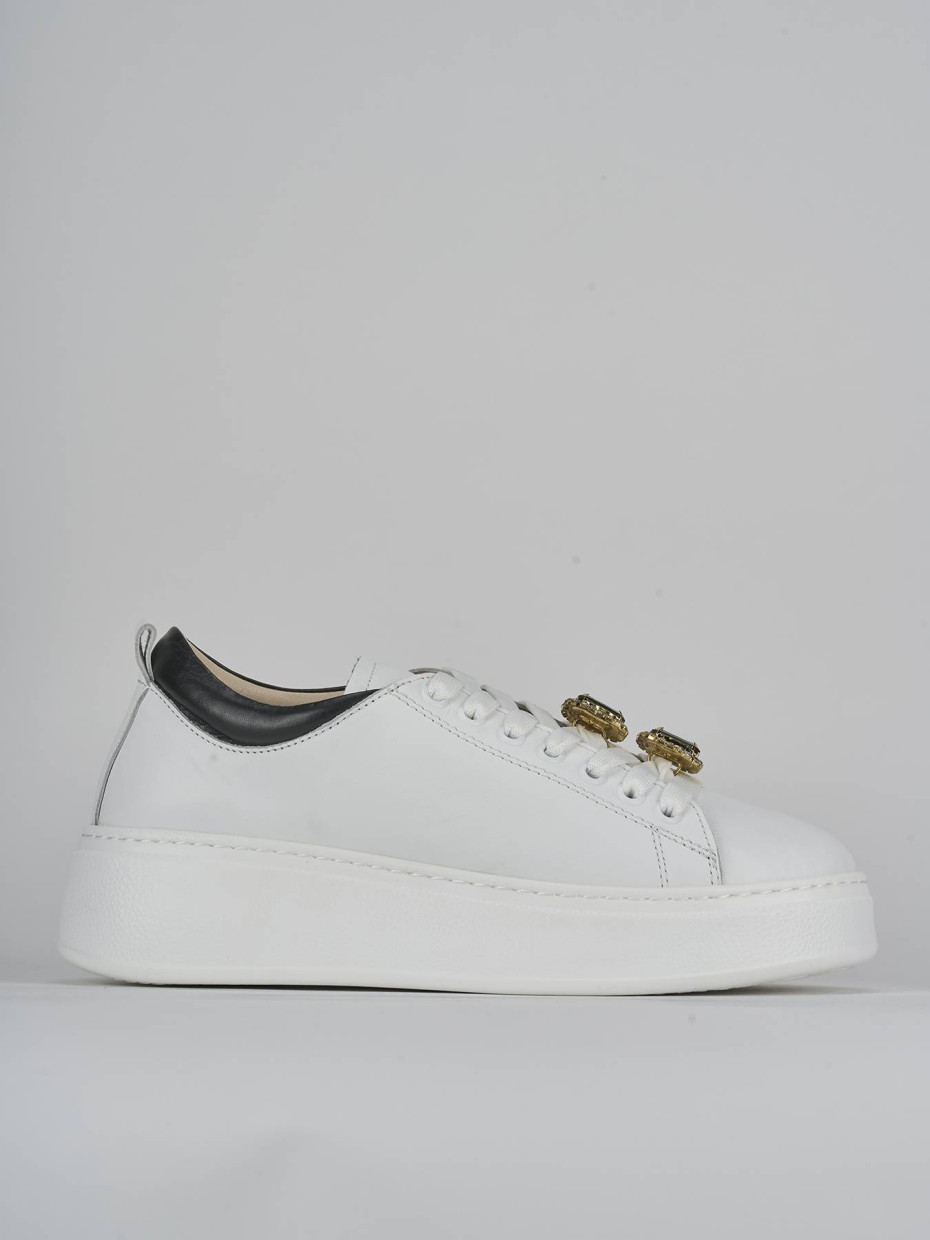 Sneakers pelle bianco