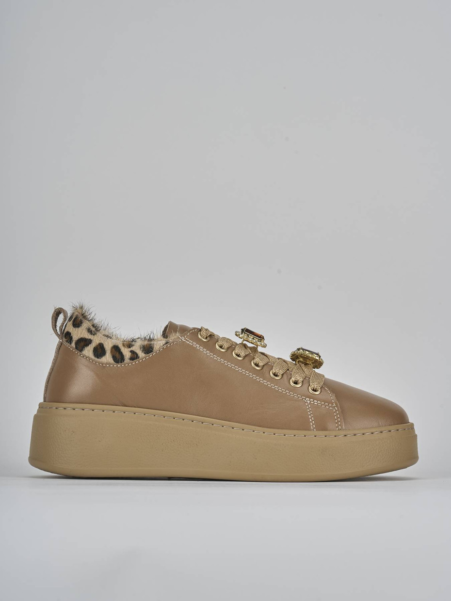 Sneakers pelle marrone