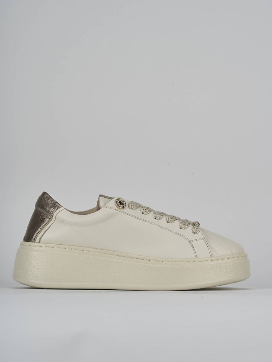 Sneakers pelle beige