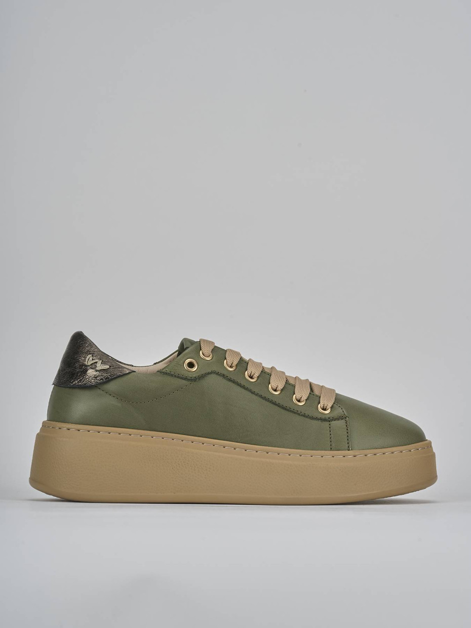 Sneakers pelle verde