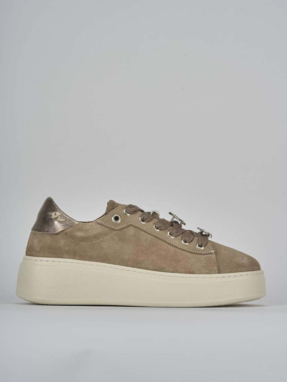 Sneakers camoscio beige