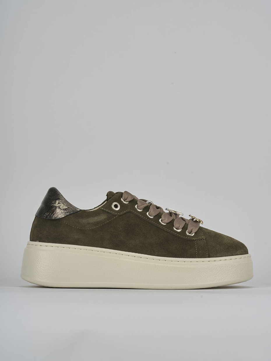 Sneakers camoscio verde