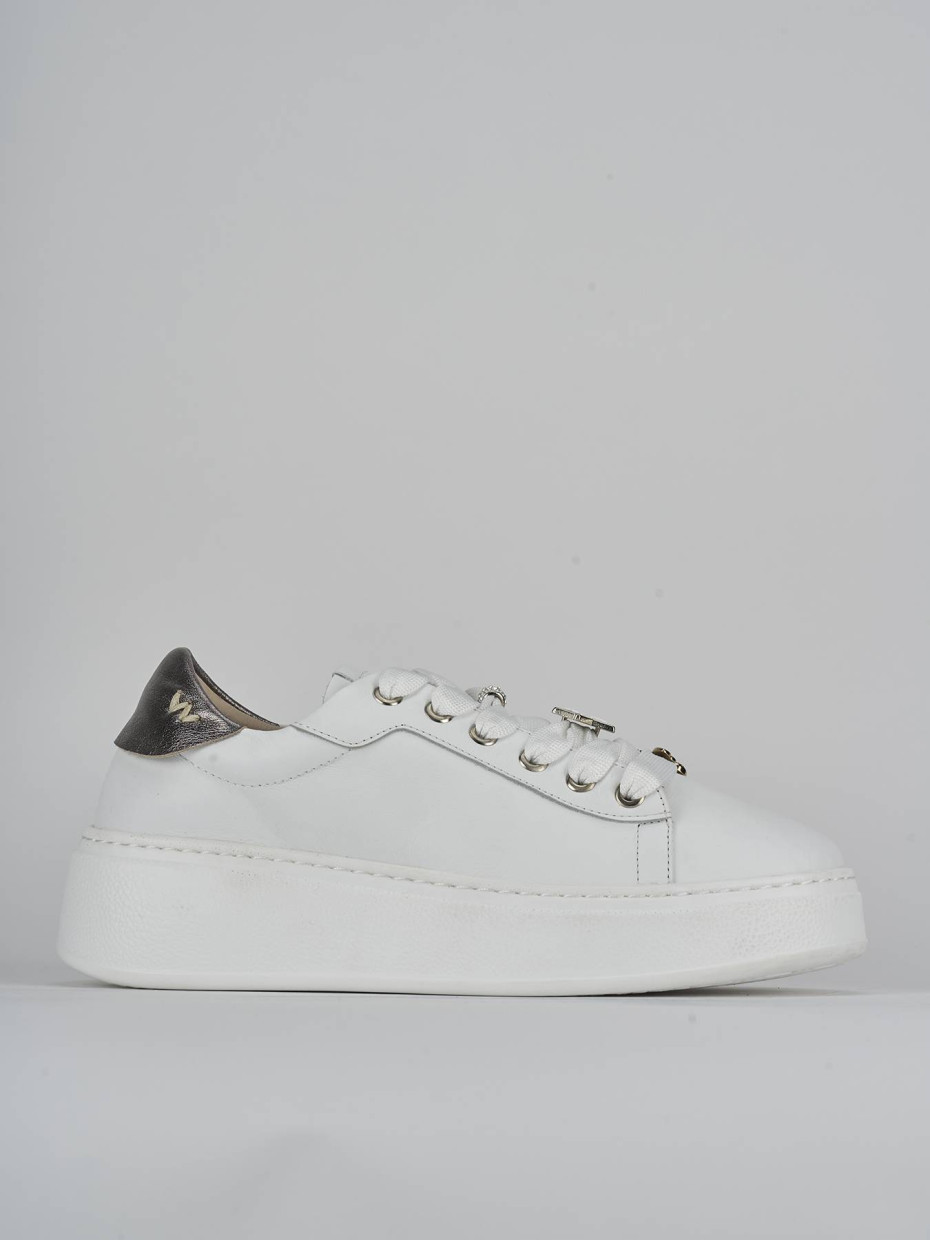 Sneakers pelle bianco