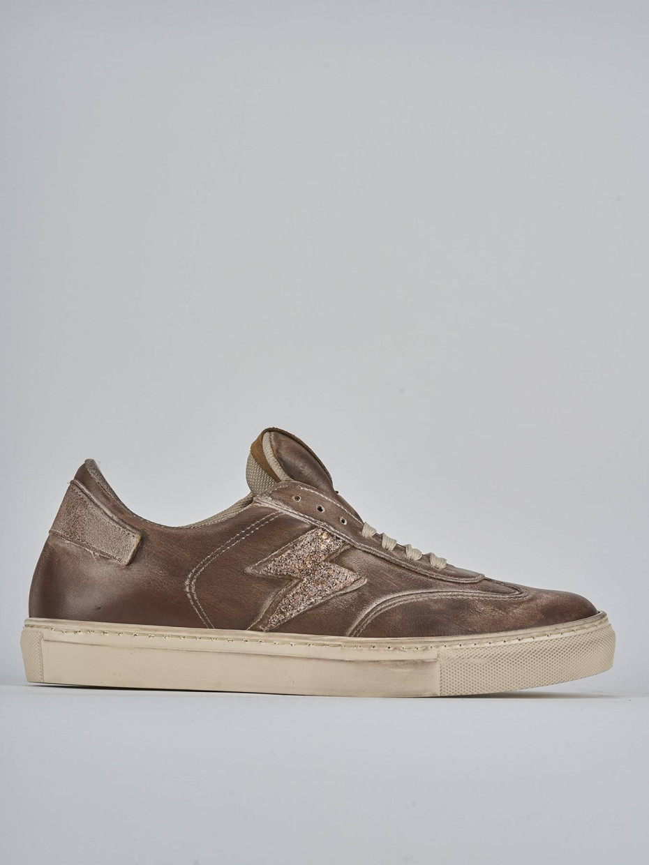 Sneakers pelle marrone