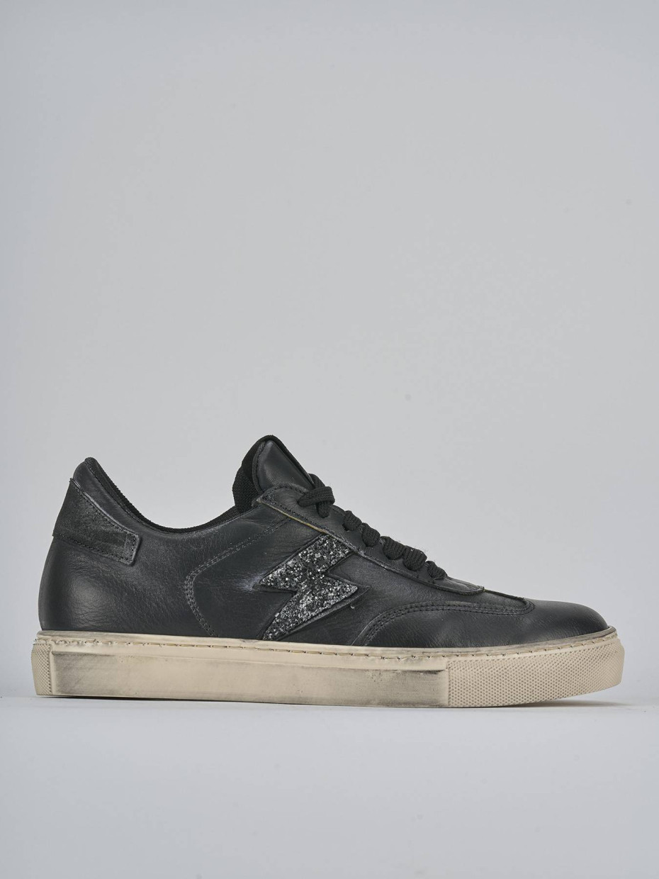 Sneakers pelle nero