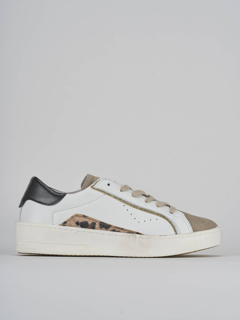 Sneakers pelle bianco