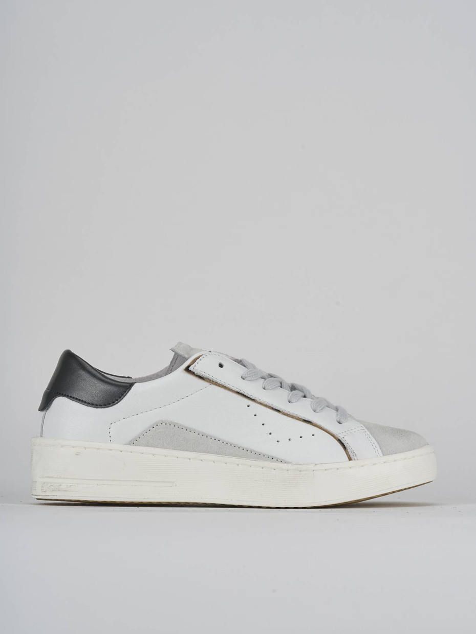 Sneakers pelle bianco