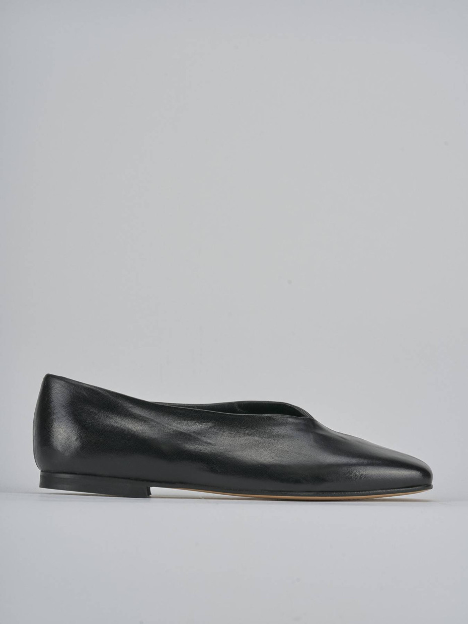 Ballerine tacco 1cm pelle nero