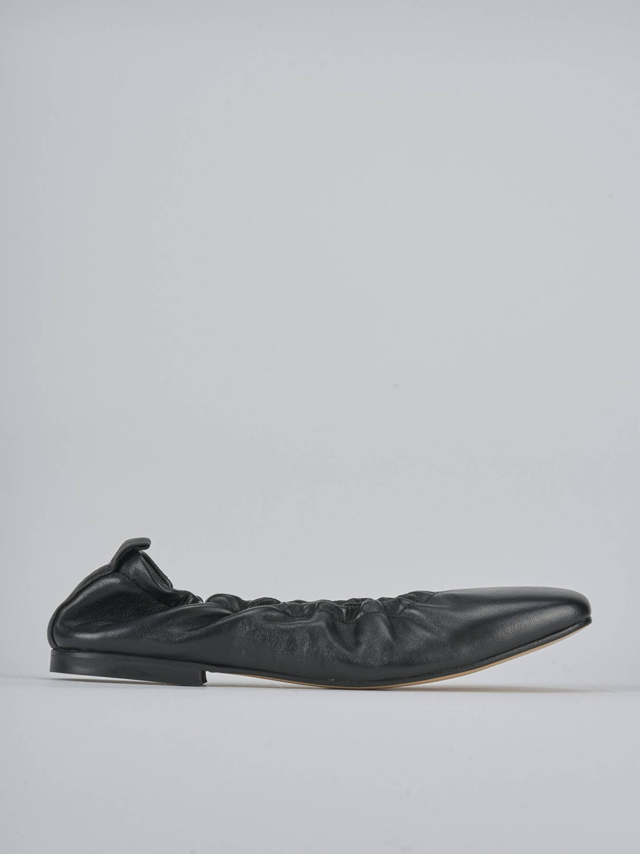 Ballerine tacco 1cm pelle nero