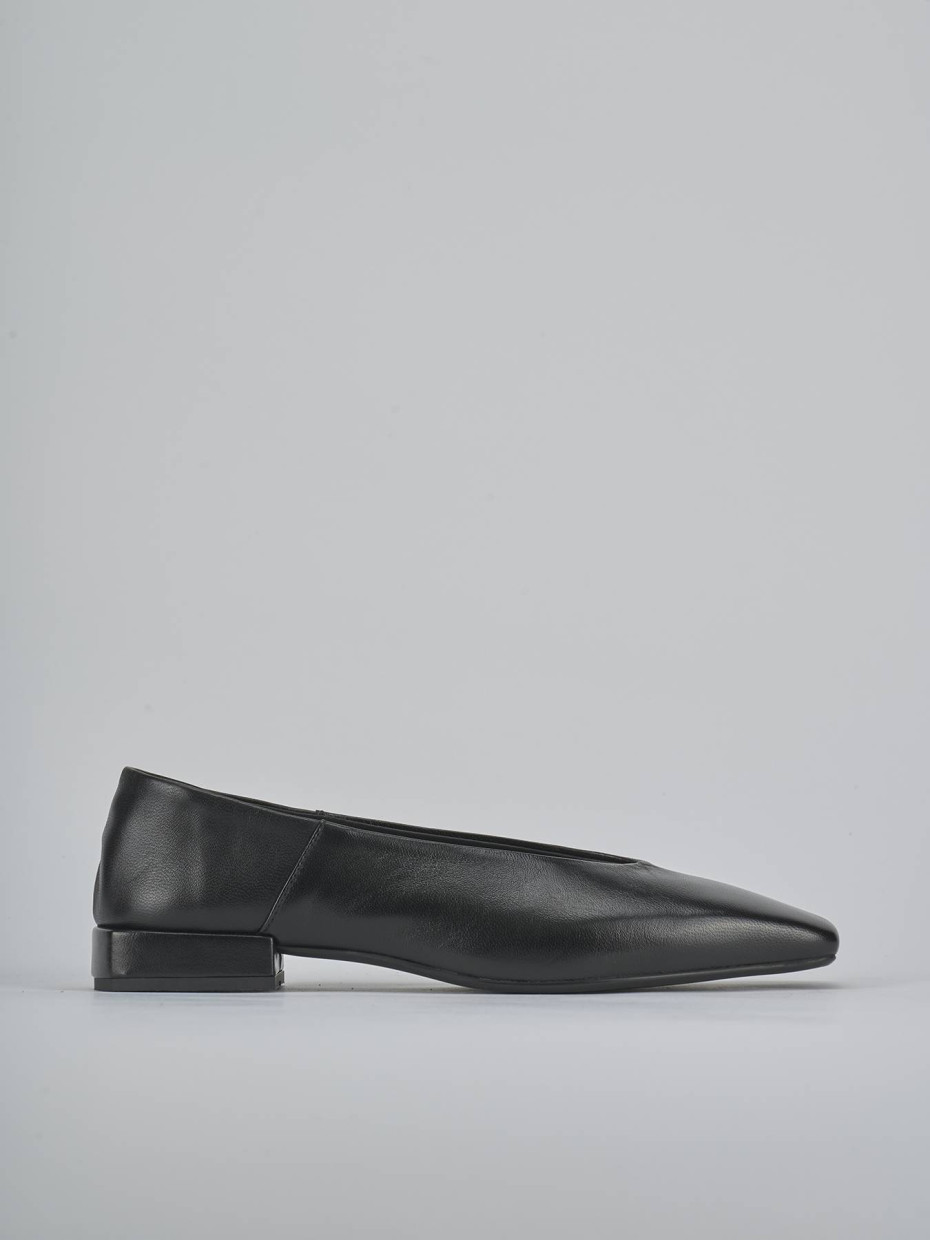 Ballerine tacco 2cm pelle nero