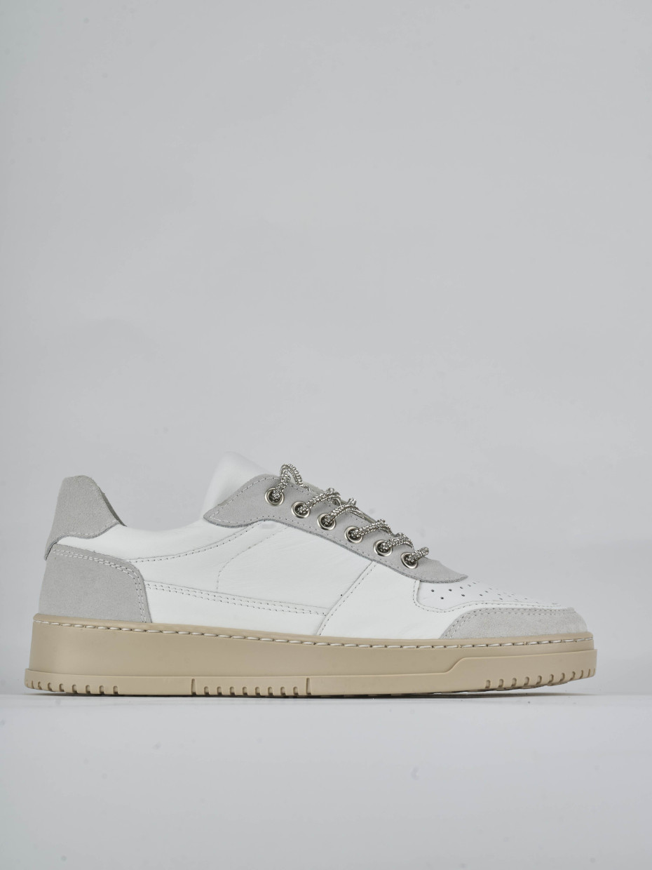 Sneakers pelle bianco