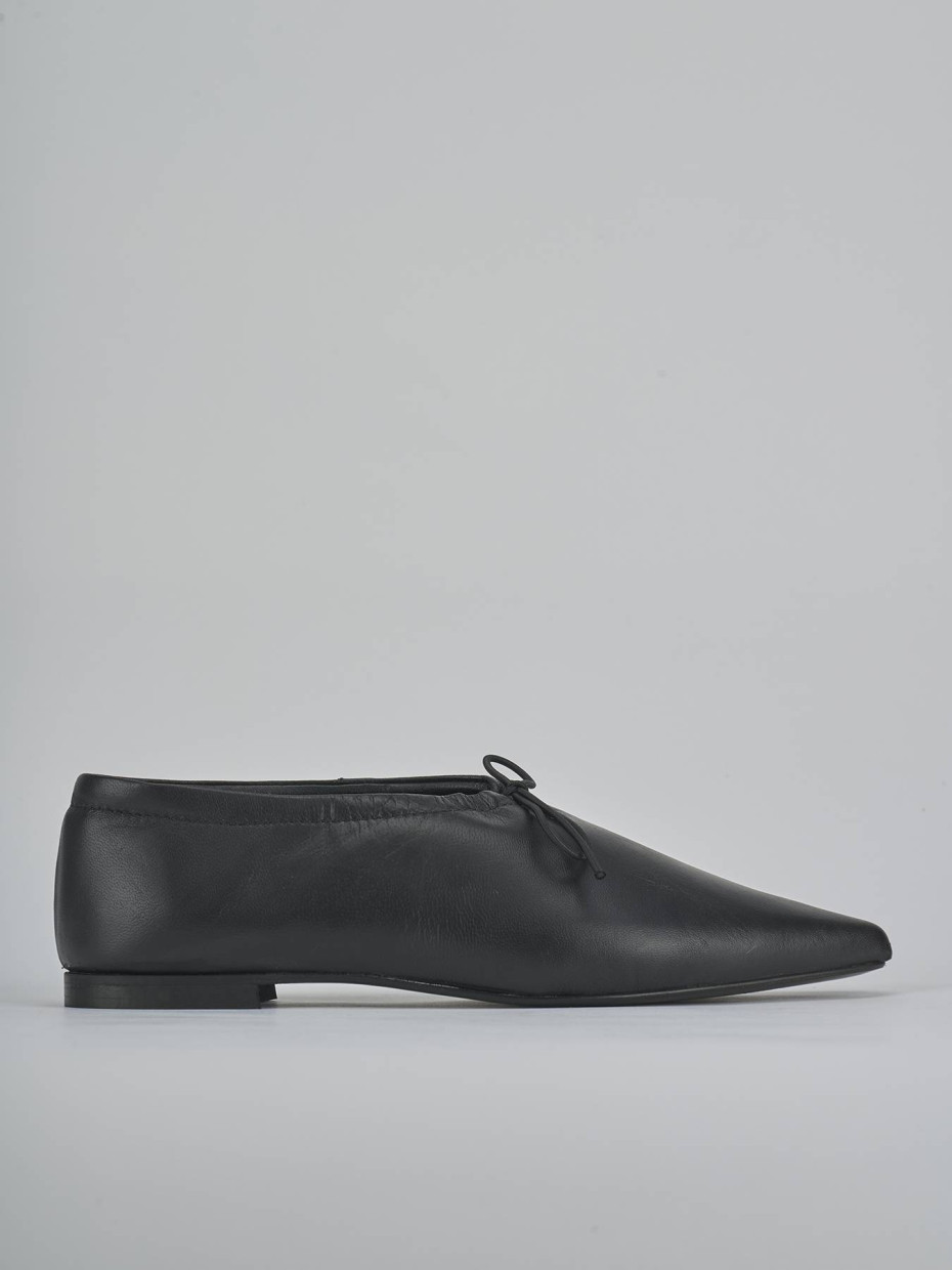 Ballerine tacco 1cm pelle nero