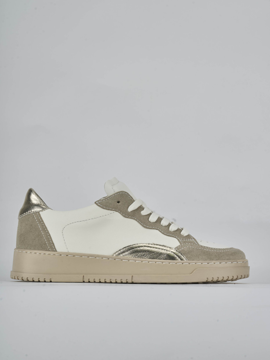 Sneakers pelle bianco