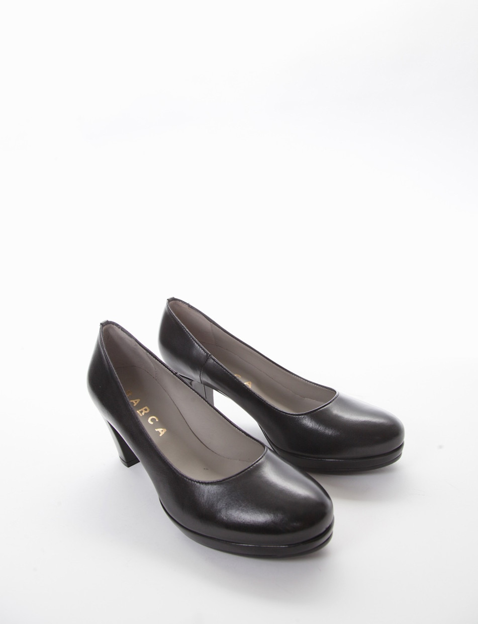 Pumps heel 5 cm black leather