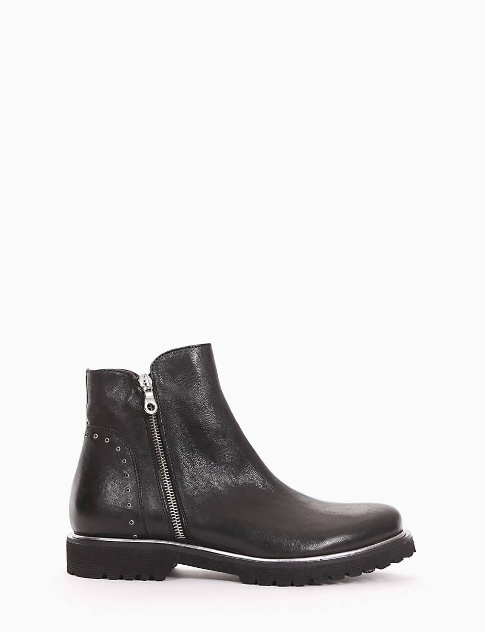 Buy Men's 2 Inch Heel Height Increasing Black Formal Buckle Zipper Boots-5  UK at Amazon.in