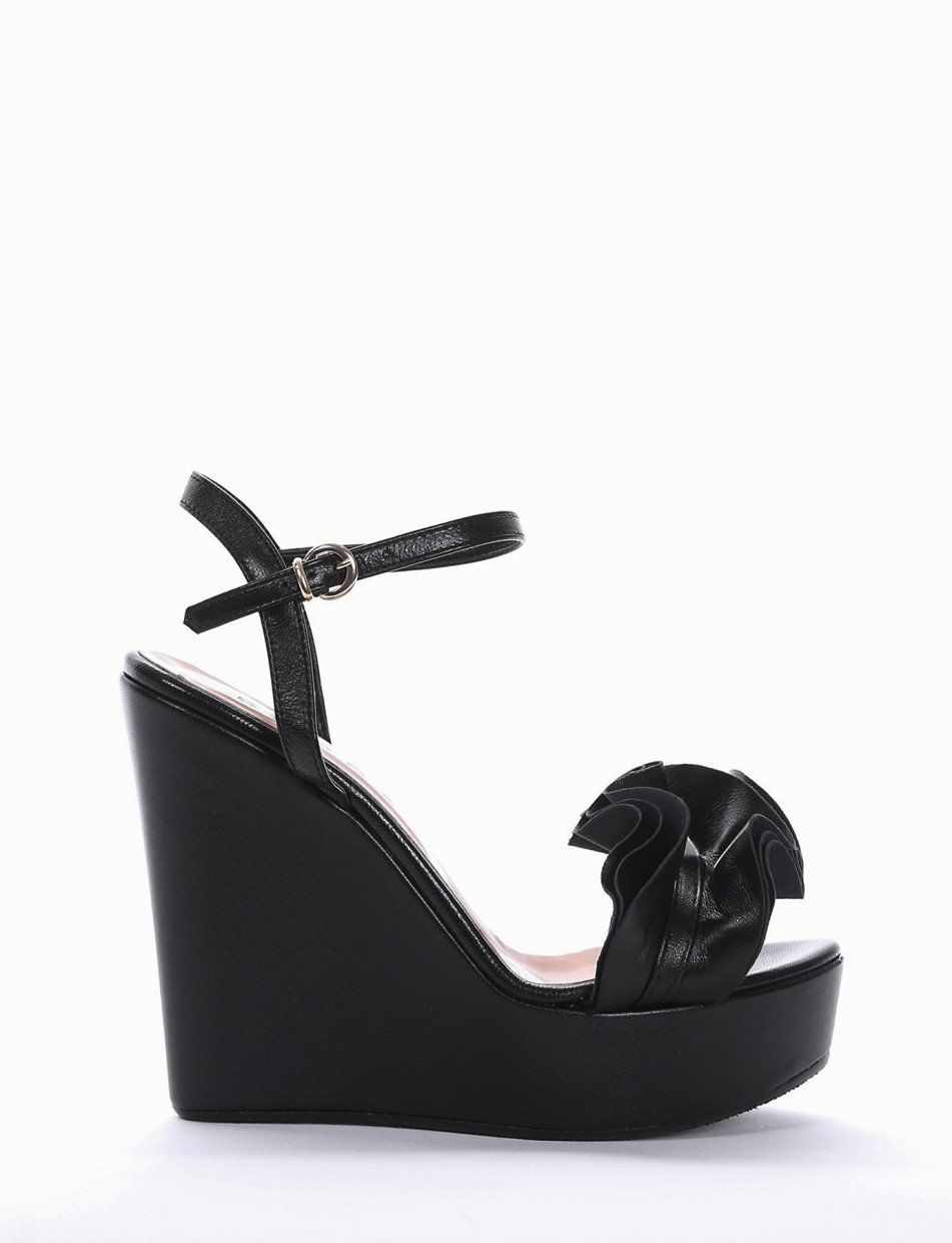 black wedges 3 inch heel