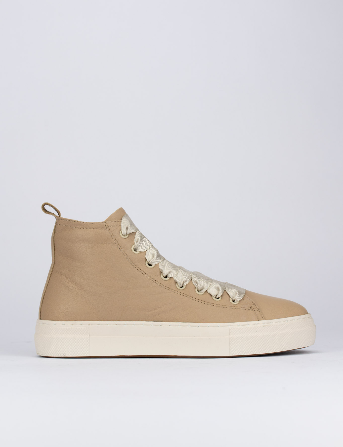 Sneakers woman beige leather Barca Stores