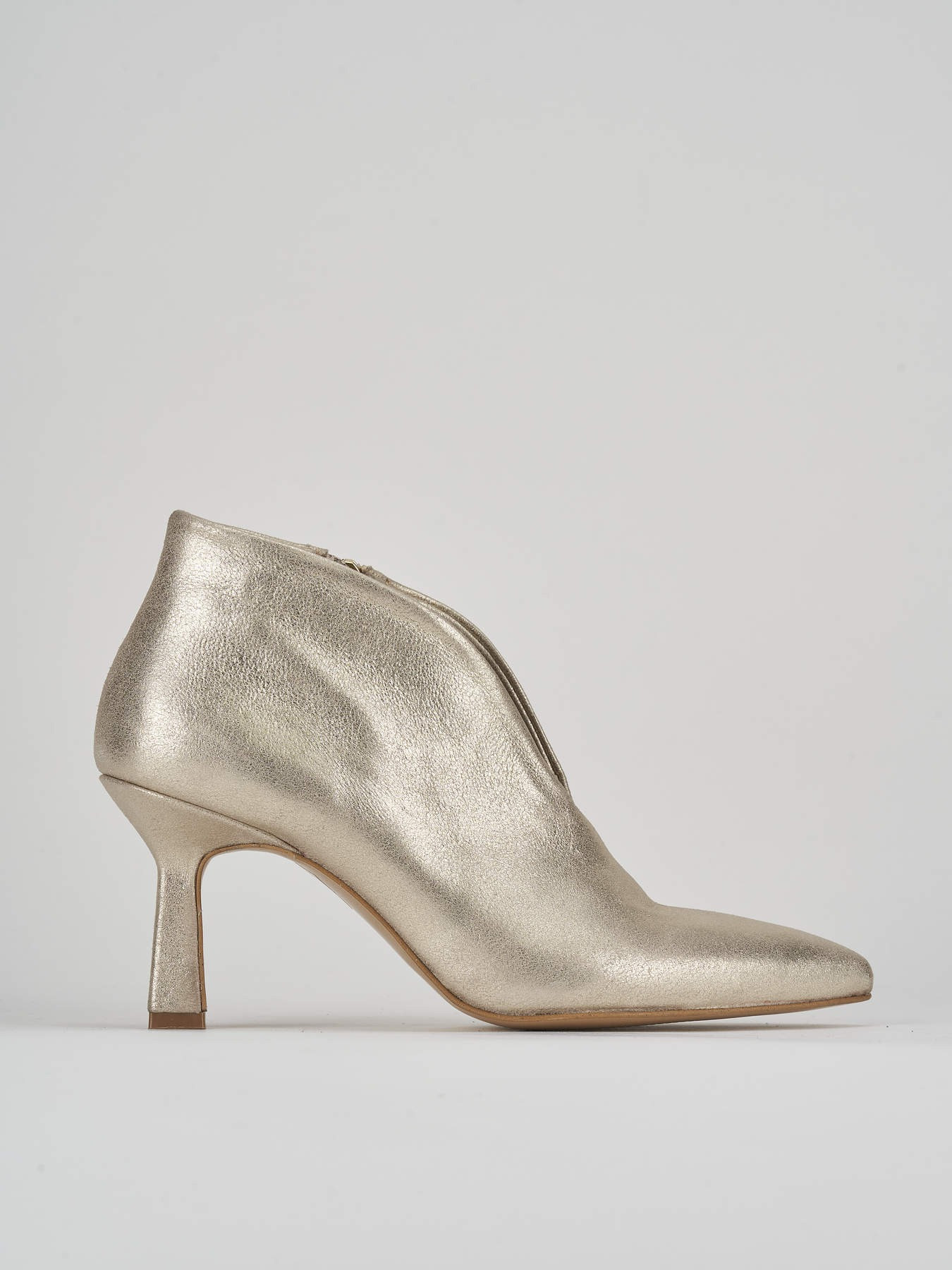 Gold kitten shop heel ankle boots