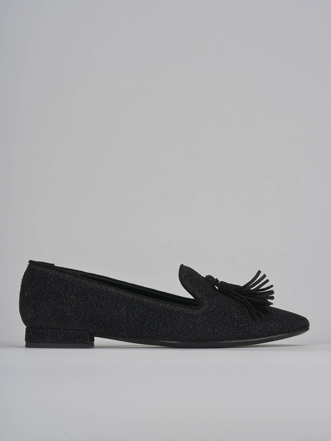 Black glitter outlet flat shoes